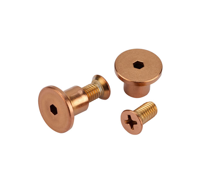 T194S set of six countersunk bolts and T-nuts for bolt-through bracket fixing