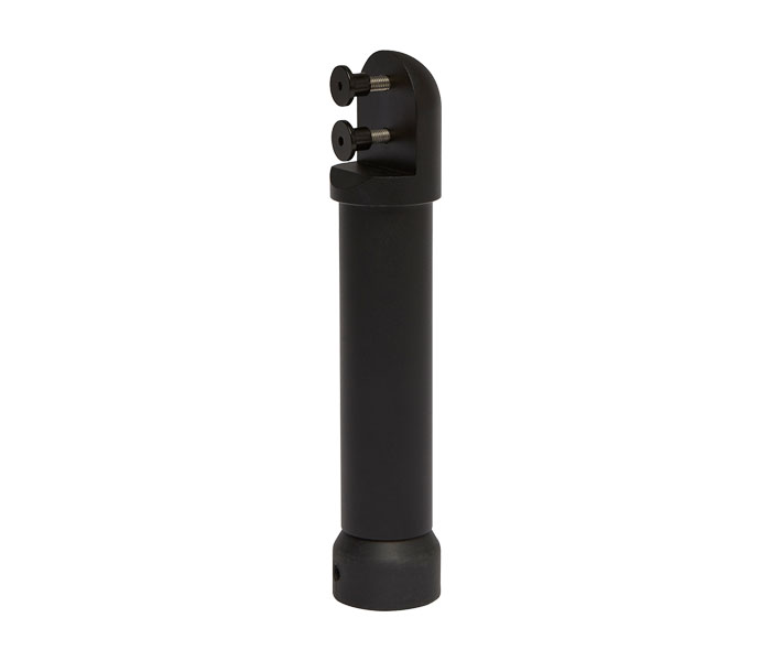 T353MB dome top adjustable foot support leg, matt black finish