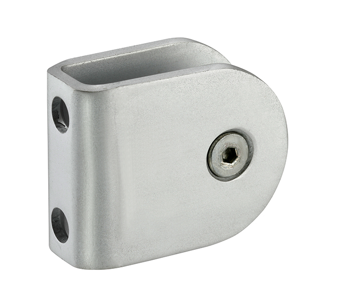 T410SA aluminium U bracket for partition panels, satin anodised aluminium finish